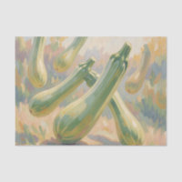 Fresh Green Zucchini Impressionist Painting