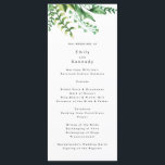 Fresh Greenery Leafy Plants Wedding Program Programme<br><div class="desc">This is a rack card or wedding ceremony program. A classic elegant design modernised with text and the placement of the watercolor leaves & greenery to embellish the ceremony program. Modern classic style leaves. Stylish classic wedding with this twist of modernism by Phrosne Ras Design - Fresh Greenery Leafy Plants...</div>
