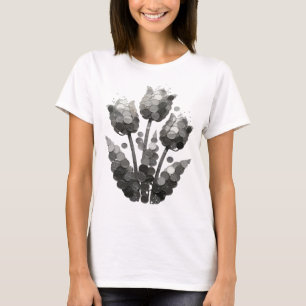 Fresh Grey ABSTRACT ART Statement Design T-Shirt