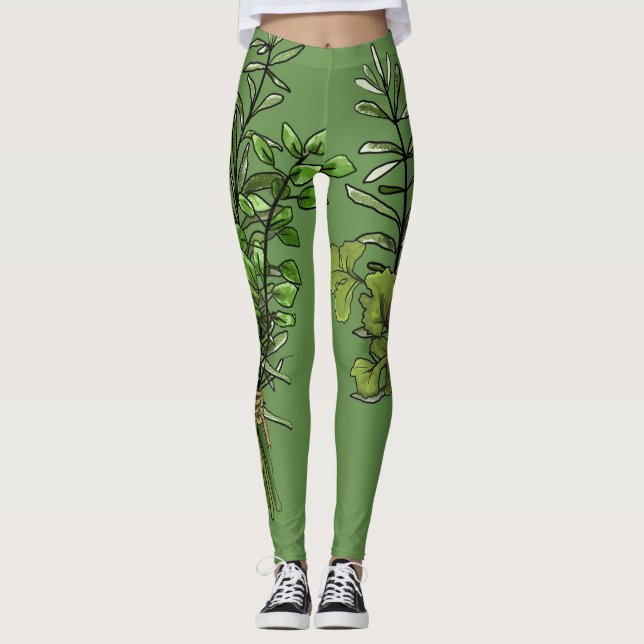Fresh Herb Leggings (Front)