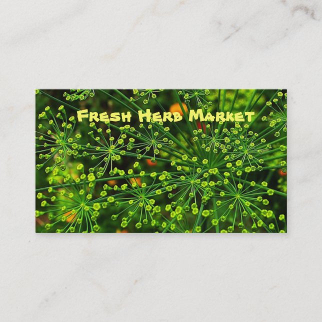 Fresh Herb Market Business Card (Front)