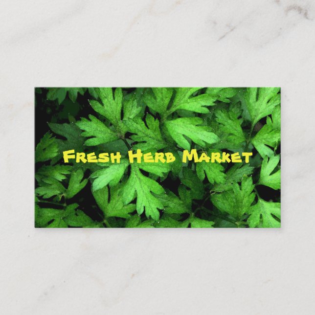 Fresh Herb Market Business Card (Front)