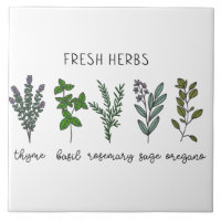 Fresh Herbs Thyme Basil Farmhouse