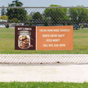 Fresh homemade cookies  add text vendors banner