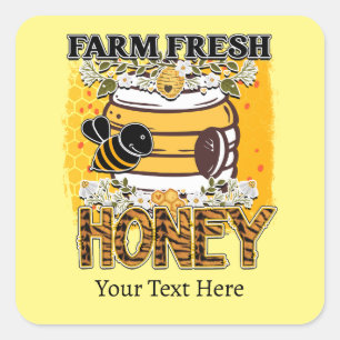 Fresh Honey Custom Text Label