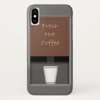 Fresh Hot Coffee iPhone X Case