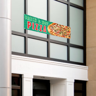 Fresh & Hot Pizza Cheesy Pepperoni Advert  Banner