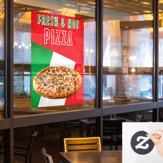 Fresh & Hot Pizza With Pizza Explosion  (Restaurant Window)