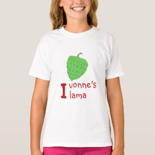 Fresh Ilama fruit standing beside the initial I T-Shirt