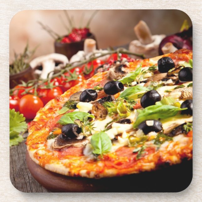 Fresh Italian pizza Coaster (Front)