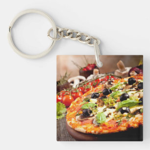 Fresh Italian pizza Key Ring