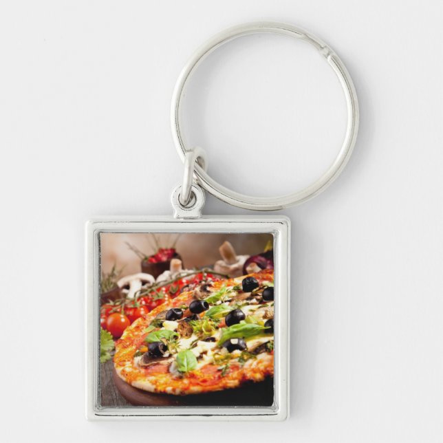 Fresh Italian pizza Key Ring (Front)