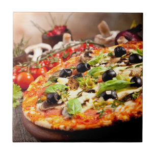 Fresh Italian pizza Tile