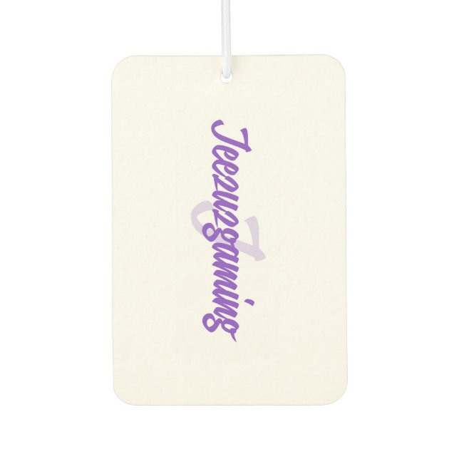 Fresh JeezuzGaming Car Air Freshener (Front)