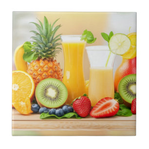 Fresh Juicy Fruits Tile