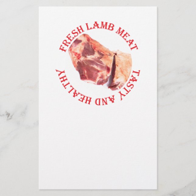 Fresh lamb meat flyer (Front)