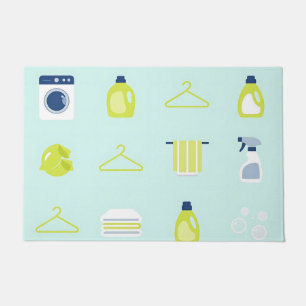 Fresh Laundry Day Pattern Doormat