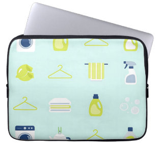 Fresh Laundry Day Pattern Laptop Sleeve