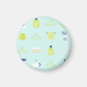 Fresh Laundry Day Pattern Magnet