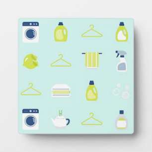 Fresh Laundry Day Pattern Plaque