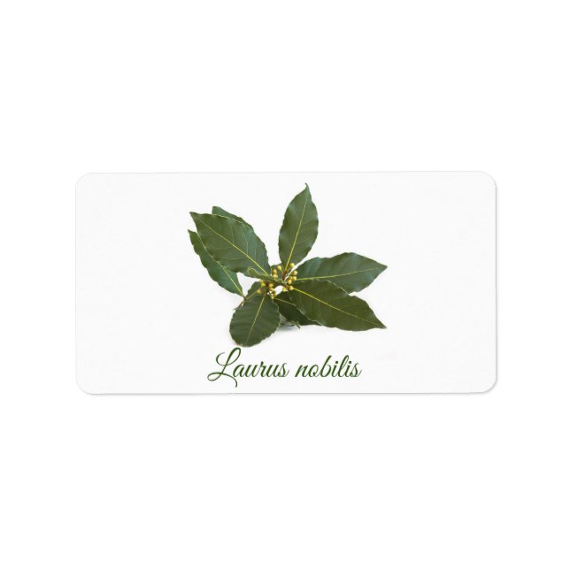 Fresh laurel leaves label (Front)