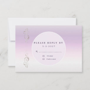 Fresh Lavender RSVP Card