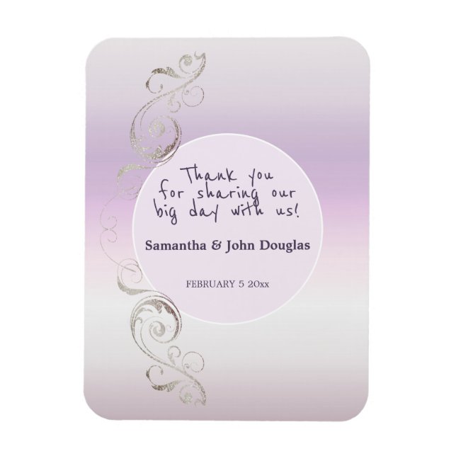 Fresh Lavender Thank you Magnet (Vertical)