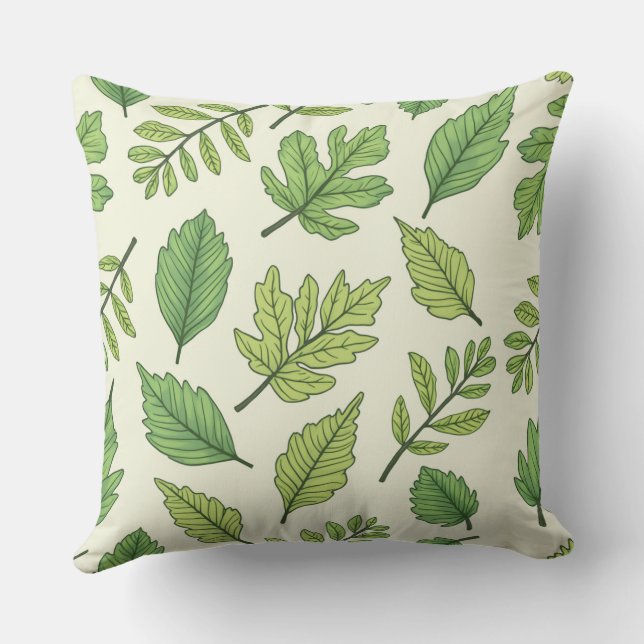 fresh leaves cushion (Back)