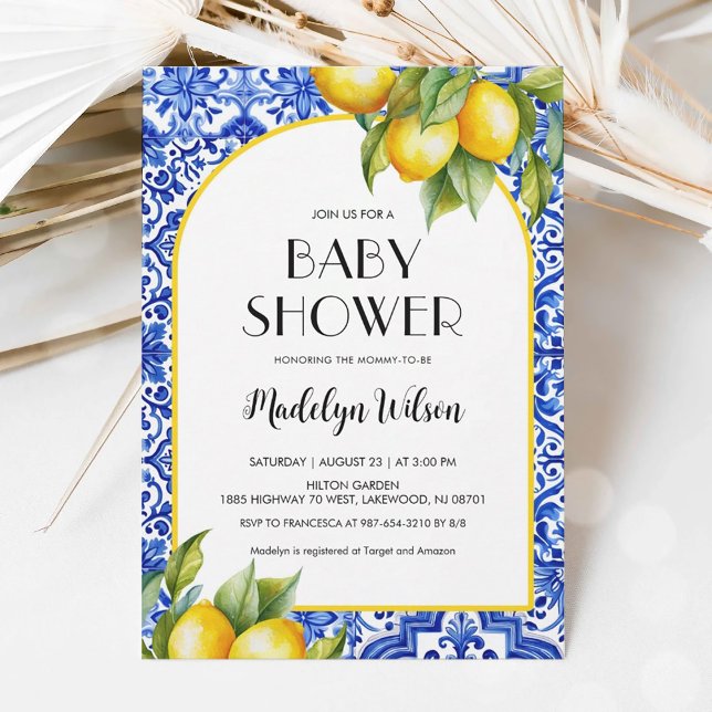 Fresh Lemon Baby Shower Invitation (Creator Uploaded)