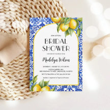 Fresh Lemon Bridal Shower Invitation