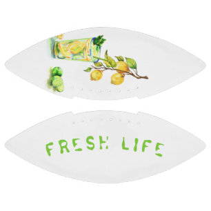 Fresh Lemon Drink Football - Custom Text