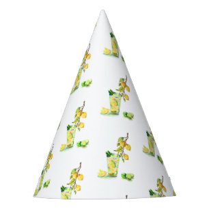 Fresh Lemon Juice Cool Drink Lemonade Summer Party Hat