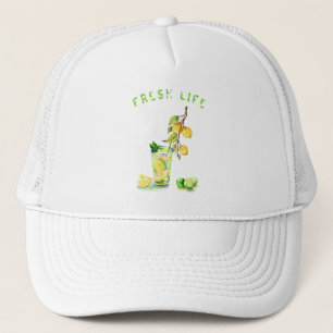 Fresh Lemon Juice Cool Drink Lemonade Trucker Hat