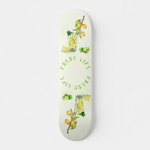 Fresh Lemon Juice Drink Lemonade Summer Party - Skateboard