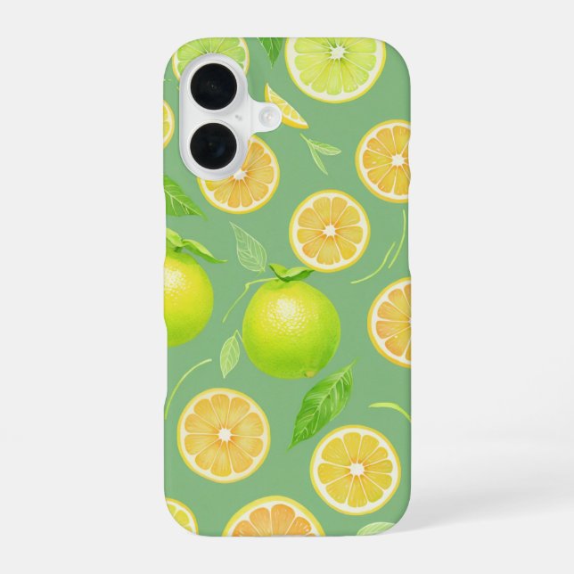 Fresh Lemon & Lime Citrus Phone Case (Back)