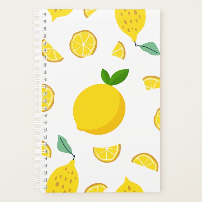 Fresh Lemon Notebook Planner (Front)