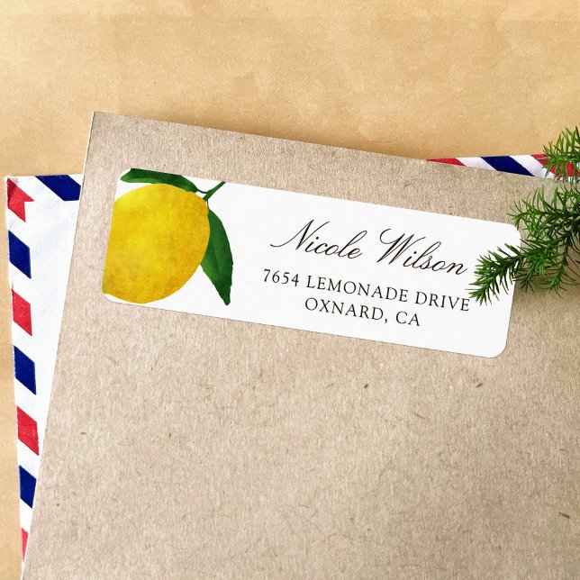 Fresh Lemon return address labes 05 (Creator Uploaded)