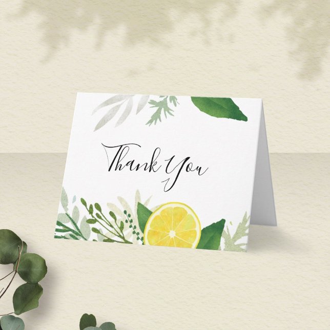 Fresh Lemon Thank You Card (Creator Uploaded)