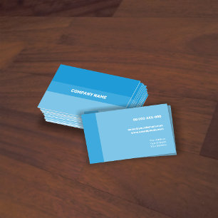 Fresh Light Blue Contemporary Transparency Square Business Card