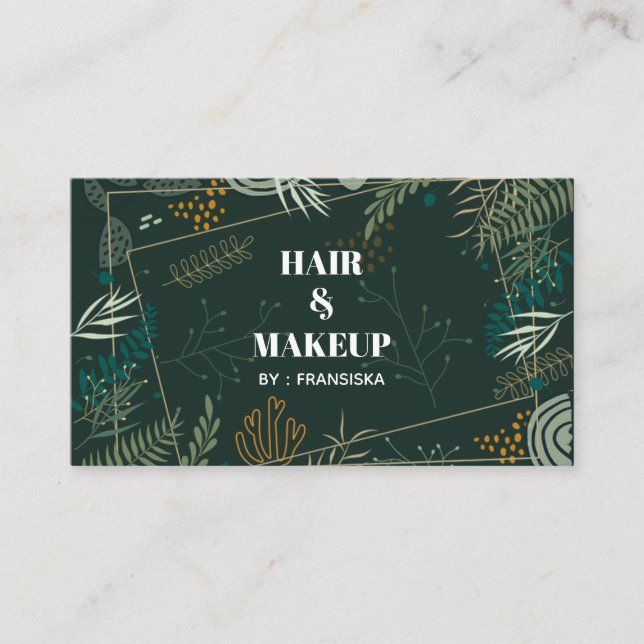 Fresh Look Rooted Nature Business Card (Front)