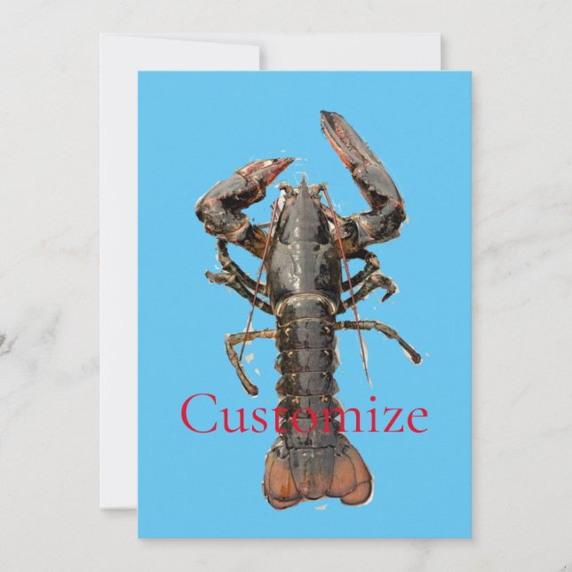 Fresh Maine Lobster Thunder_Cove Invitation (Front)