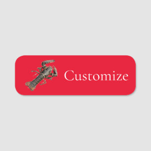 Fresh Maine Lobster Thunder_Cove Name Tag