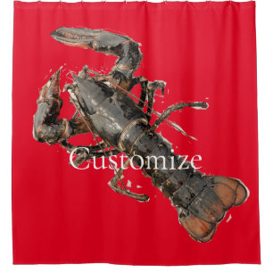 Fresh Maine Lobster Thunder_Cove Shower Curtain