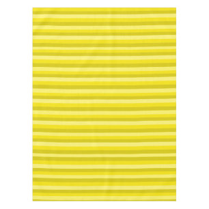 Fresh Mod Yellow Stripes Tablecloth
