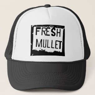 FRESH MULLET Logo Trucker Hat