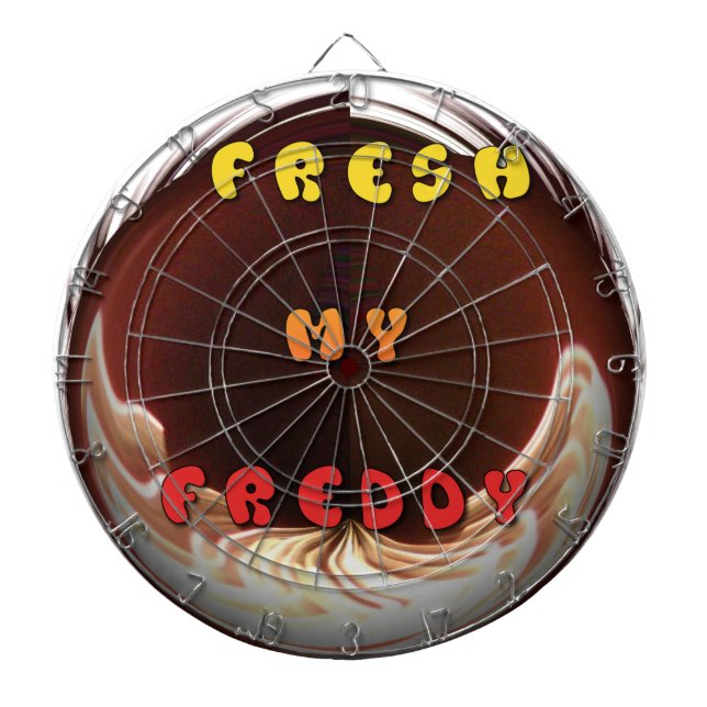 Fresh My Freddy Art Print Dartboard (Front)