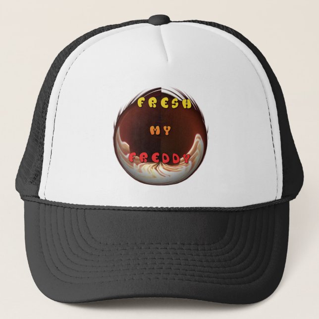 Fresh My Freddy Art Print Trucker Hat (Front)