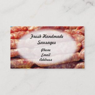 Fresh Natural Sausages Business Card