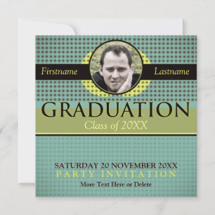 Fresh Nature Graduation w/ Photo Invitation