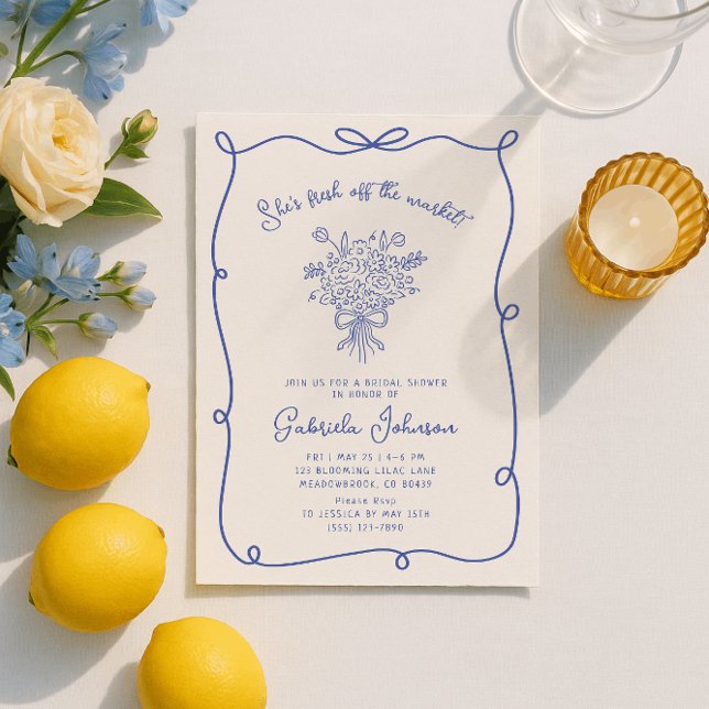 Fresh of the market Bridal shower invitation  (Creator Uploaded)